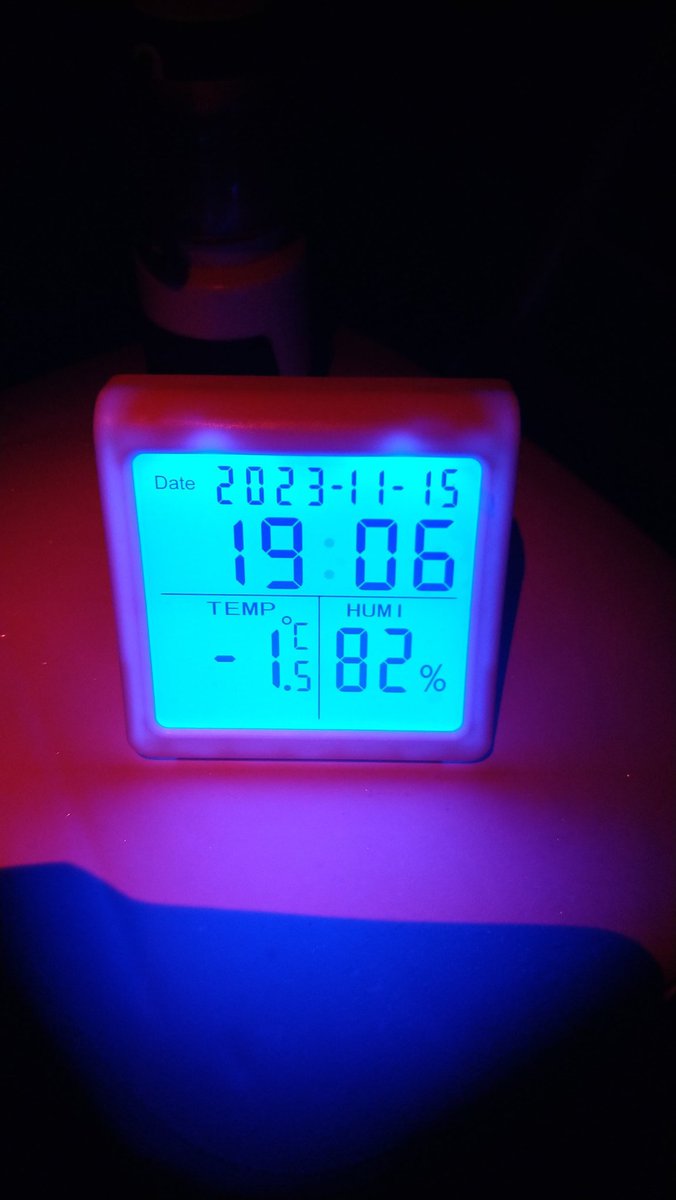 みずがき自然公園で観望

寒くなりましたね、
１９時の時点で氷点下です。