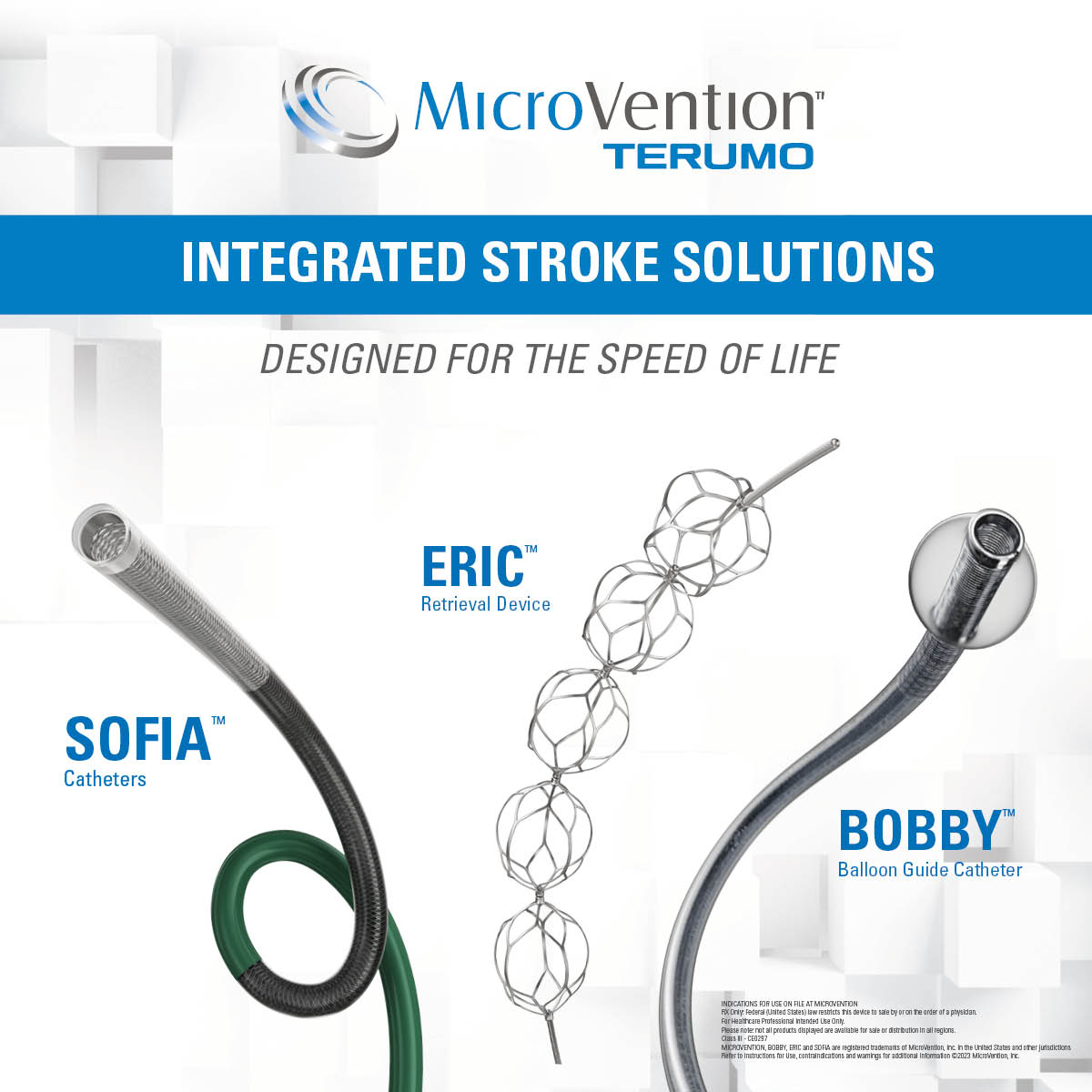 terumoneuro's tweet photo. MicroVention is delivering breakthrough innovation where it matters most—from access to revascularization. Learn more about the trifecta of integrated stroke solutions during #SVIN23 this week at the #MicroVention booth. #SOFIAaspiration #ERICRetrievalDevice #BOBBYbgc @SVINSociety #IntegratedStrokeSolutions #neurointervention #neuroIR #neurotwitter