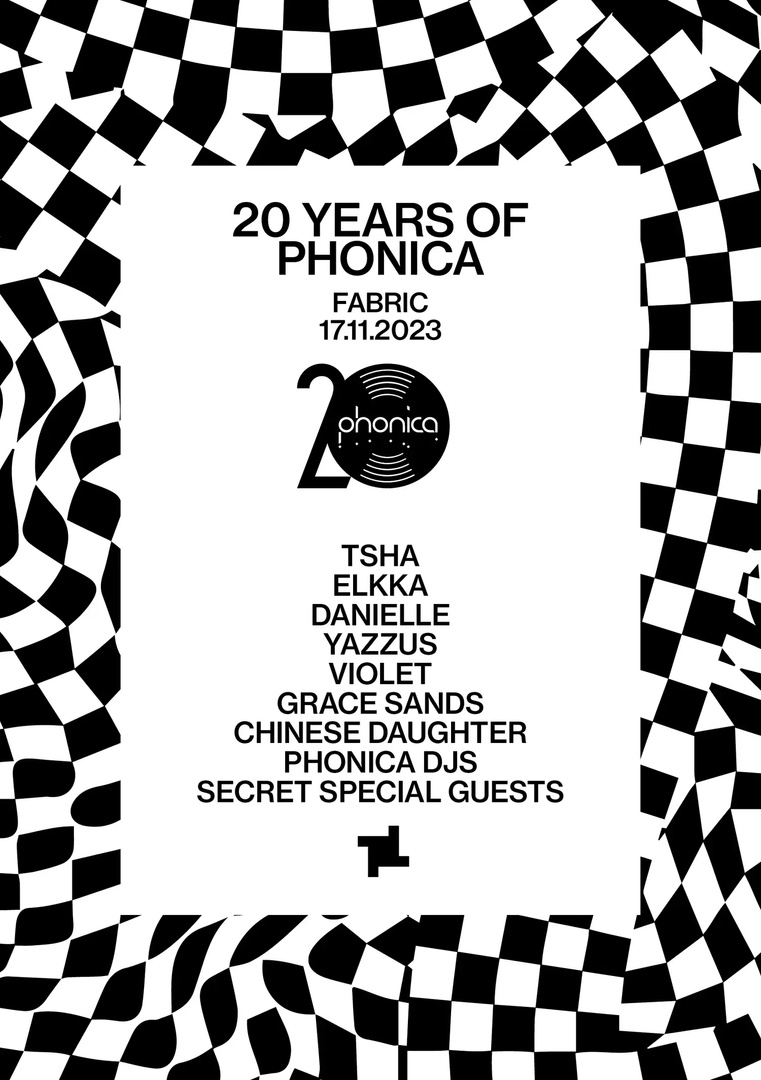 20 Years Of Phonica ✨ Join @PhonicaRecords at @fabriclondon as it celebrates its 20th birthday with DJs @TSHA909, @Elkkamusic, @Yazzus__, Grace Sands and more. Tickets & more info here ➜ ra.co/events/1747757