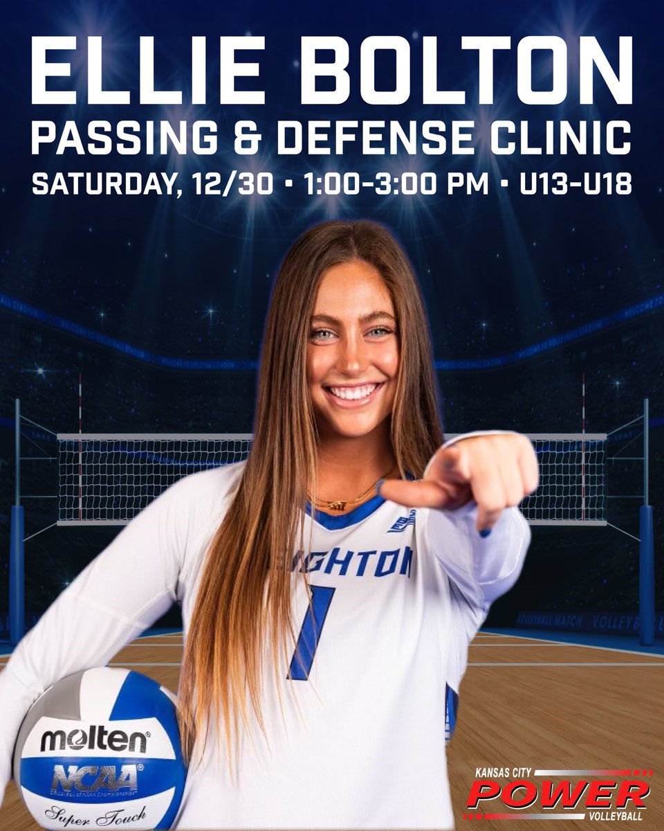 KC Power Volleyball (@kcpowervb) on Twitter photo You won’t want to miss this opportunity to learn from the best! Creighton libero and KC Power alumni, <a href="/elliebolt16/">Ellie Bolton</a>, will be leading this session focused on improving passing & defensive skills. Registration is open now! (link in bio) You won’t want to miss this opportunity to learn from the best! Creighton libero and KC Power alumni, <a href="/elliebolt16/">Ellie Bolton</a>, will be leading this session focused on improving passing & defensive skills. Registration is open now! (link in bio)