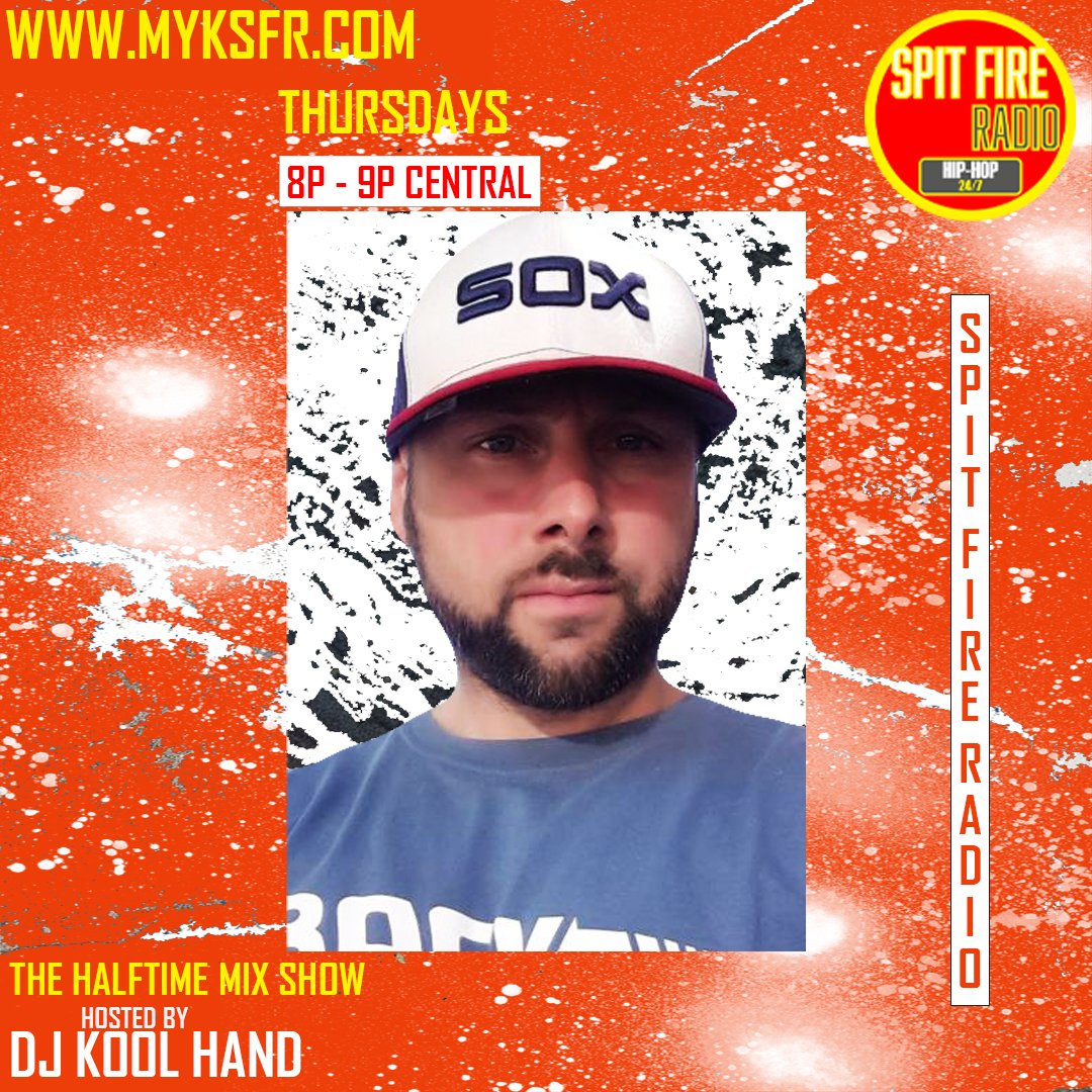 SpitFireRadio_'s tweet photo. 🚀 Pump up the volume! 🎧  We're thrilled to announce that DJ KoolHand and his The Halftime Mix Show is now on Spit Fire Radio! 🔥 Catch the show every Thursday from 8-9 PM Central. Tune in at https://t.co/NMqmOiv6lw 📻🔊 #DJKoolHand #SpitFireRadio #MusicMagic https://t.co/gOuDCCNaTk