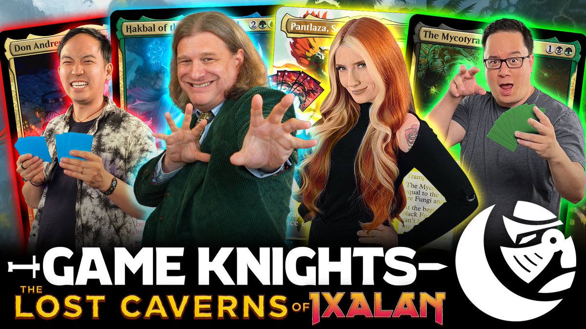 commandcast's tweet image. Get ready for a daring new episode of #GameKnights!

Merfolk Master @TolarianCollege &amp;amp; @VoxyTwitch are here to challenge for the crown of the underground, with the new cards from #MTGIxalan.

It's Dinosaurs vs Merfolk vs Pirates vs...Fungus?

Watch now:
youtu.be/vA5qMDnyLc0