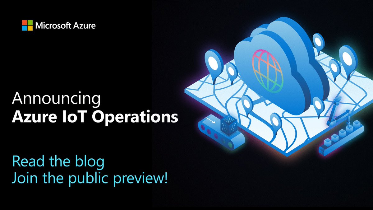 MSIoTDevs's tweet image. Announcing Azure IoT Operations!  Now in public preview.  aka.ms/aiotblog  #azureiot #azureiotoperations