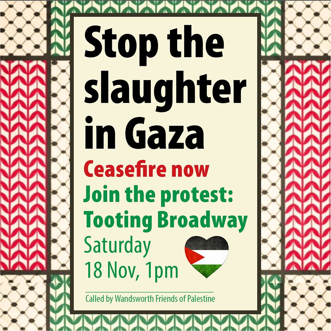 Wandsworth Friends of Palestine tweet media