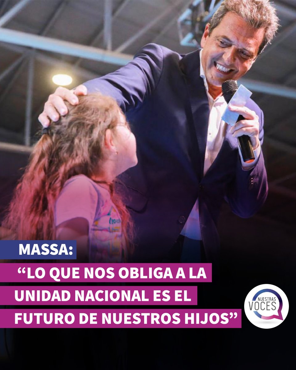 El ministro de Economía y candidato de @unionxlapatria @SergioMassa mantuvo en General Roca un encuentro con dirigentes locales, trabajadores y la militancia. Llamó a 'poner en agenda los valores de los consensos'. telam.com.ar/notas/202311/6… #massa #democracia #UnidadNacional