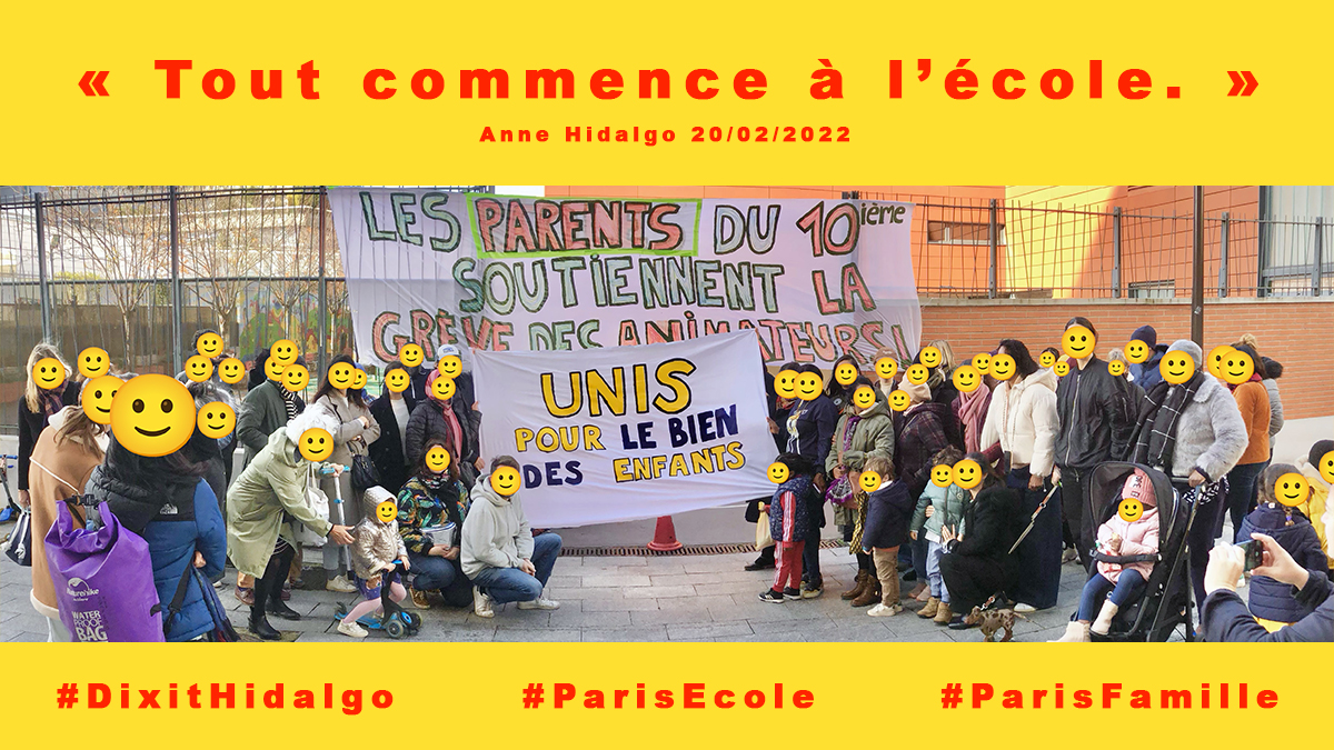 🌟 En soutien total aux animateurs de la Ville de Paris en grève pour de meilleures conditions de travail et une reconnaissance méritée de leur engagement essentiel dans l'épanouissement de nos enfants ! 💪✨#SoutienAuxAnimateurs #ParisSolidaire