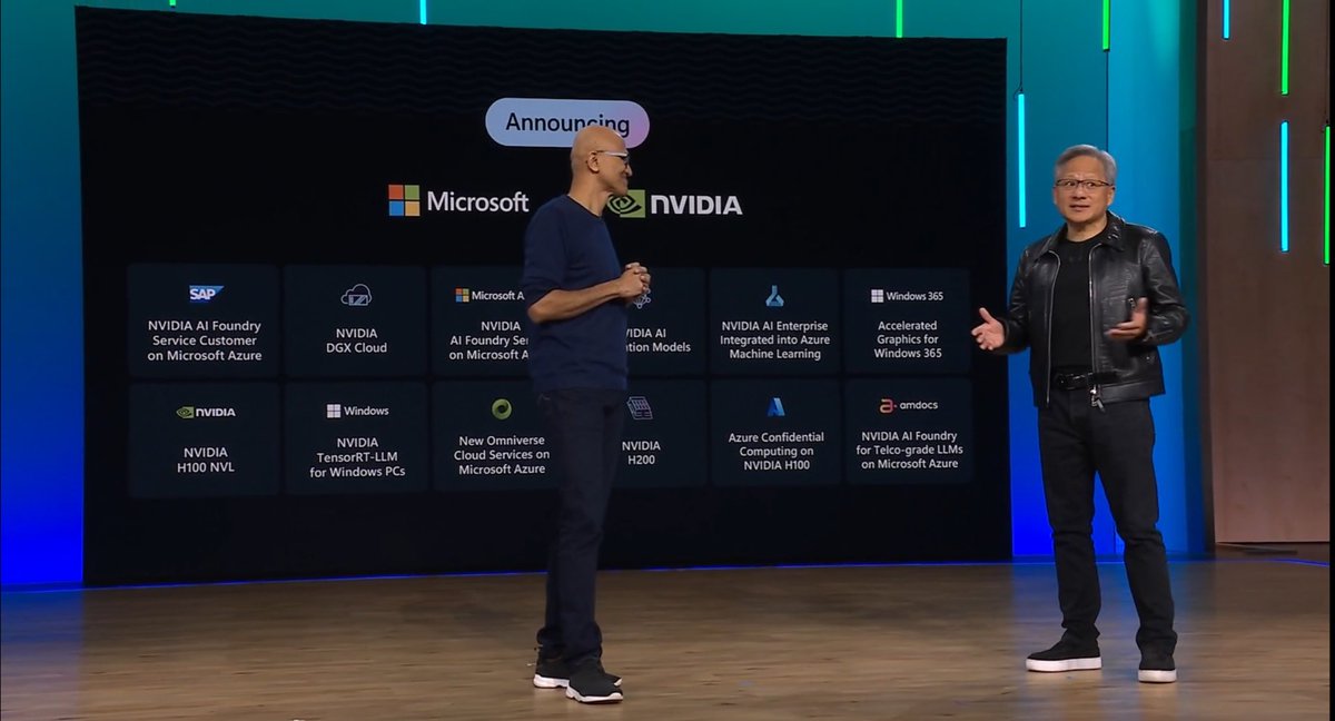 sarbjeetjohal's tweet photo. Generative AI acceleration is a full stack challenge says @nvidia CEO during #MSIgnite keynote, and IMO, he’s spot on! No trickery there :)

#Ignite #Ignite2023 #Ignite23 @dvellante @craw @furrier https://t.co/YVzrwfhhhU