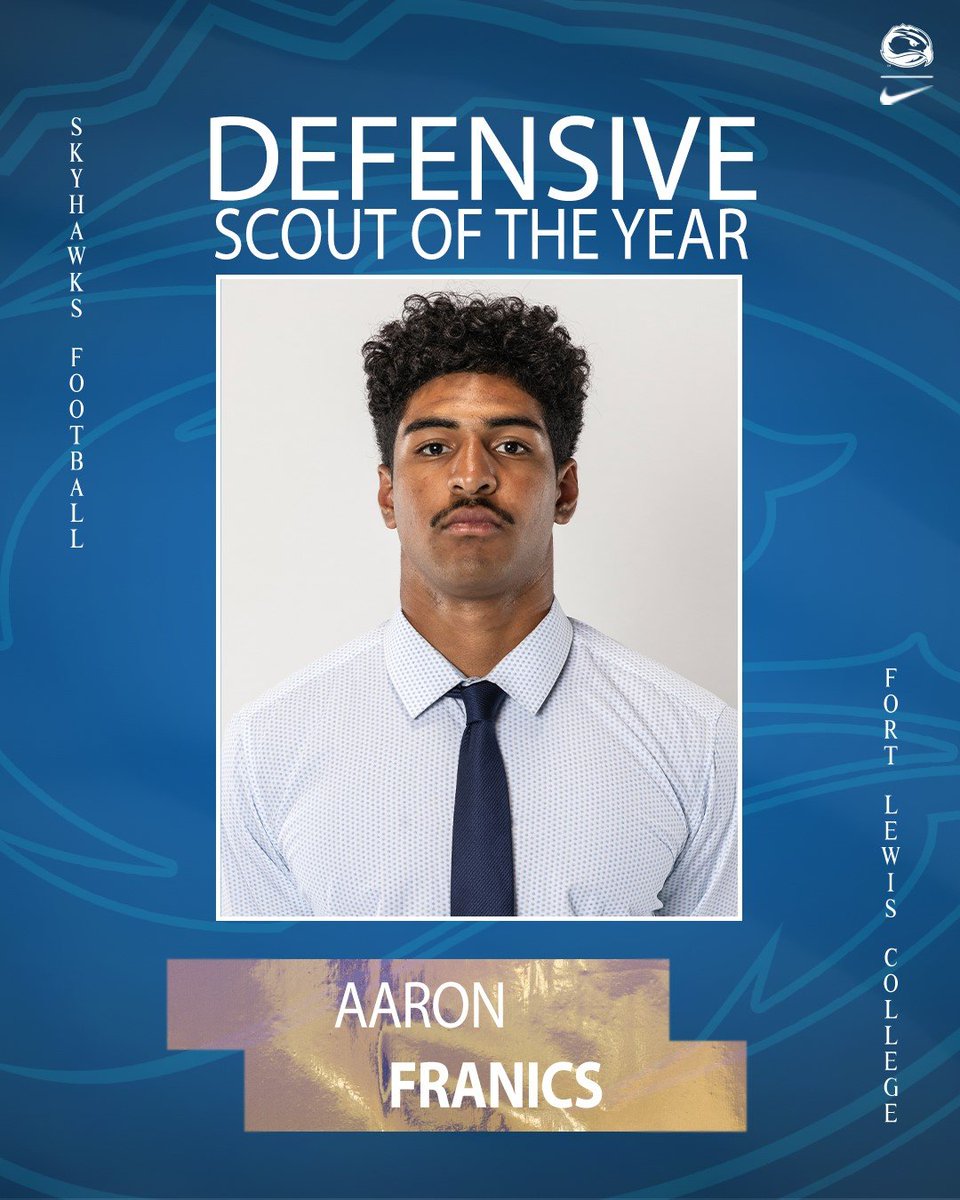 Now introducing your Scout Defensive Player of the Year! #ScoutHawks

LB: Aaron Francis

#ToTheTop
