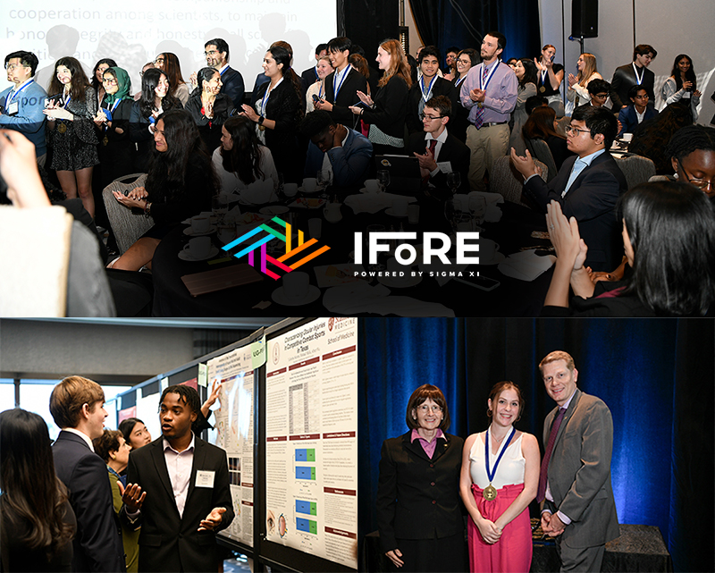 SigmaXiSociety's tweet photo. Congratulations to all of our #IFoRE student presenters and newly initiated Sigma Xi members. Your research and energy made #IFoRE23 an incredible and memorable conference. 
Full list of Top Presenters: https://t.co/dj7s1tF0Ji https://t.co/DYEuB4xWcy