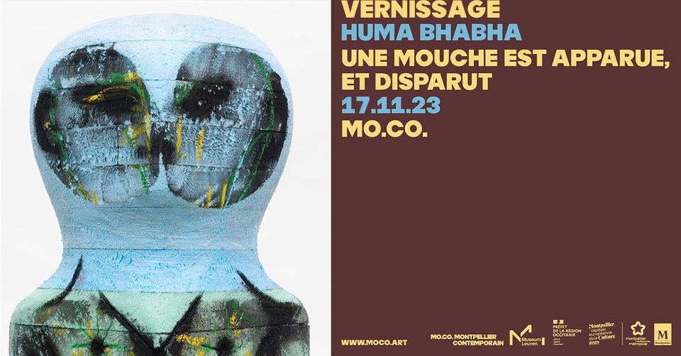 "Une mouche est apparue, et disparut", première exposition monographique dans une institution française de l’artiste Huma Bhabha. 
A découvrir en entrée libre de 18h à 21h lors du vernissage vendredi 17/11 au MOCO. 
<a href="/mtp2028/">Montpellier 2028</a>