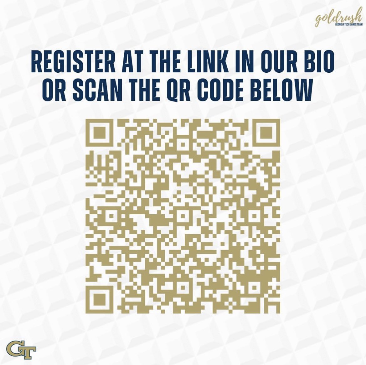 Our recruitment weekend is now open for registration! Join for an all-inclusive look into our collegiate dance team experience. Click the link in our bio or scan the QR code to register! 💛 #StingEm
