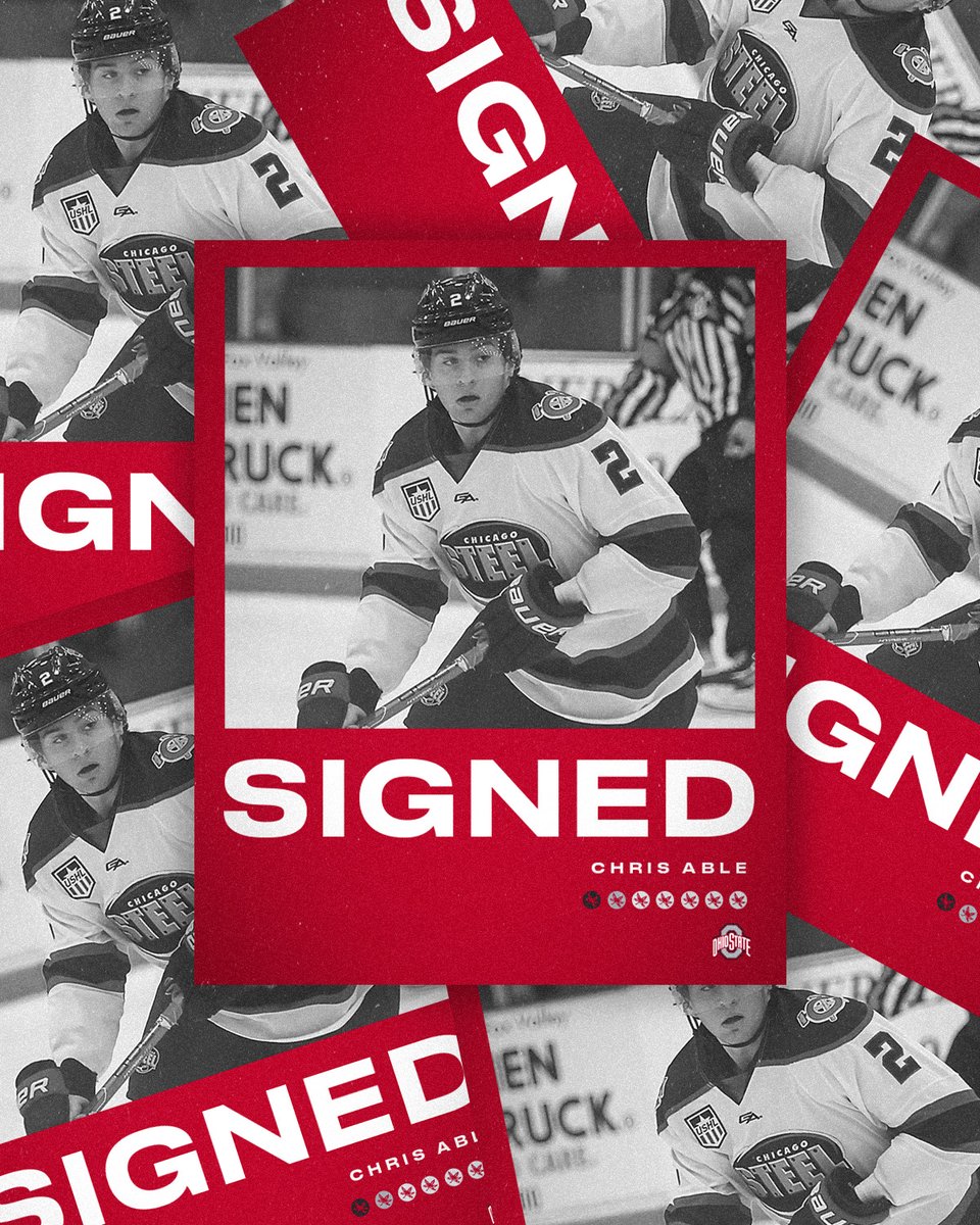 OhioStateMHKY's tweet photo. ✍️ Welcome Chris Able, a defenseman from Libertyville, Ill., and the Chicago Steel, to the Ohio State men's hockey family! 

#GoBucks https://t.co/FoZmQoM7UQ