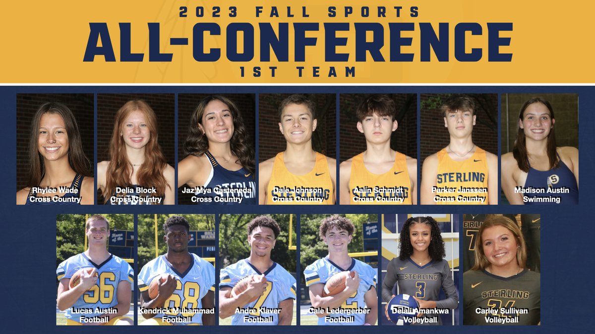 Congrats to the 13 #GOldenWARRIORS who earned First Team All Western Big-6 Conference honors this fall!  #WarriorPride