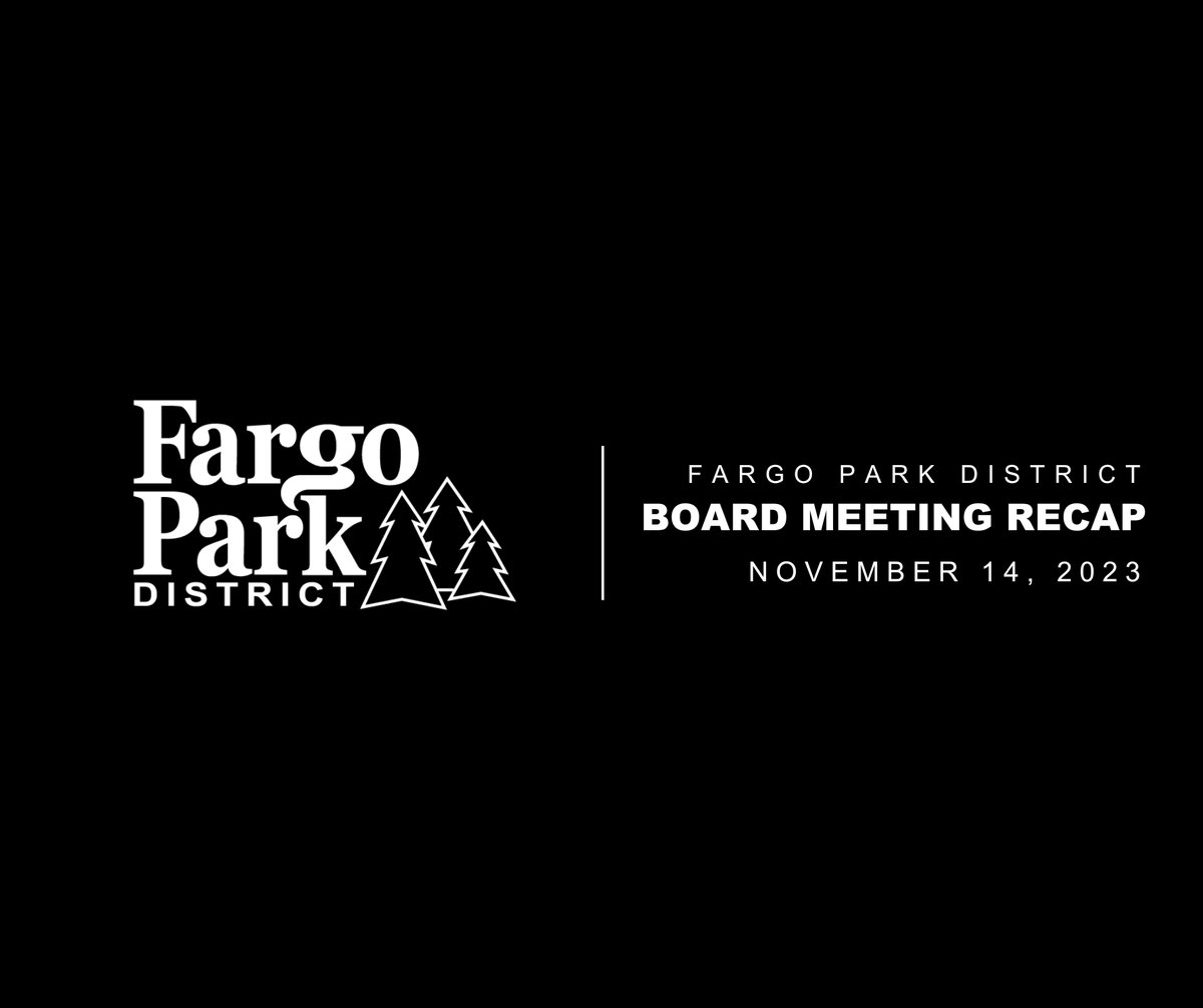 In case you missed the Park Board Meeting on November 14 we've highlighted some things we think you should be aware of in the November Board Recap!

Click the link for more details --&gt; bit.ly/november-board…

#FargoParkBoard#FargoParks#ILoveParks