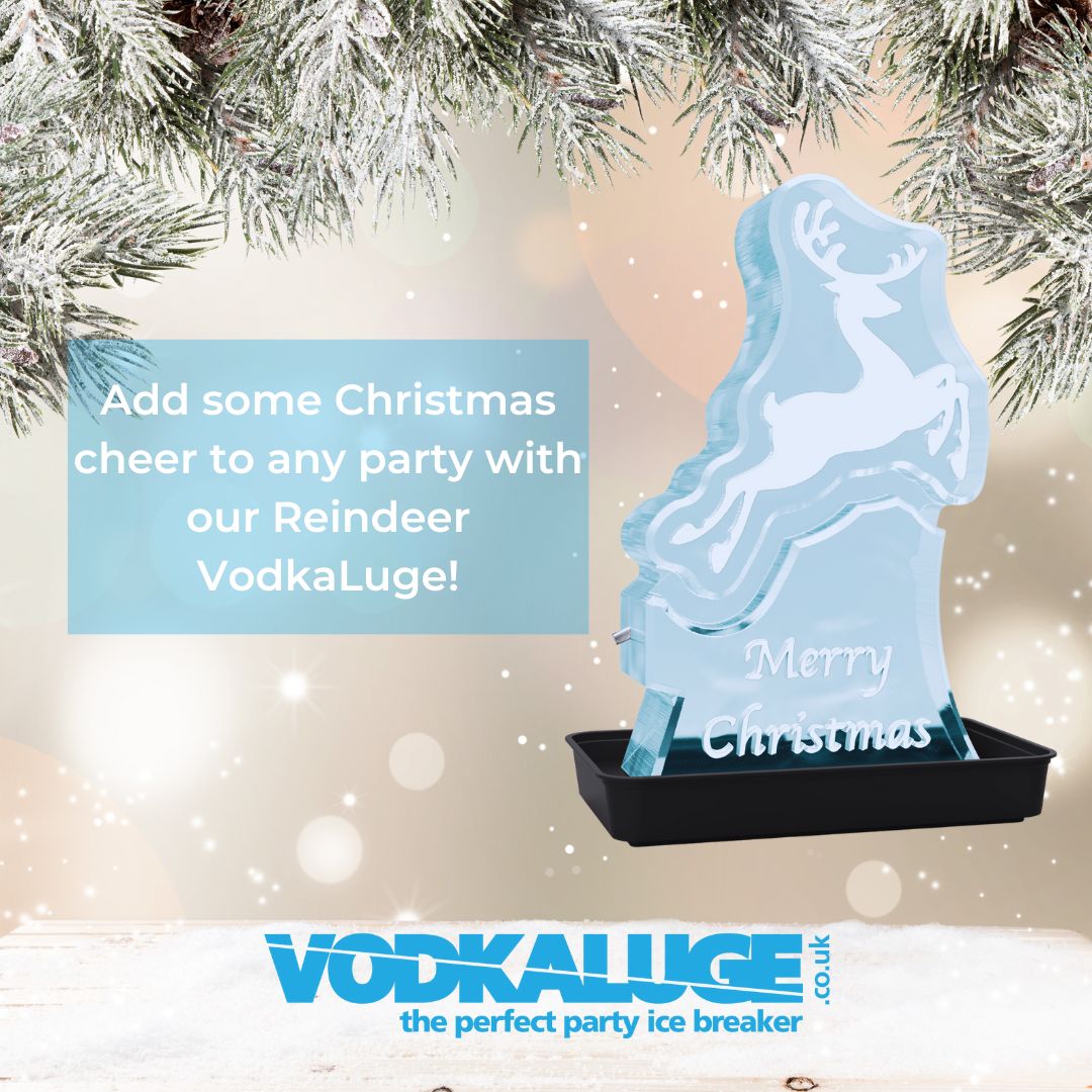 Add our Reindeer ice sculpture to your next Christmas party for a festive celebration you and your guests will never forget! 🦌🧊 
Rudolph does not have to be the only one with a red nose this year!
#iceicebaby #ice #autumn #vodkaluge #vodka #vodkaonice #winteriscoming #reindeer