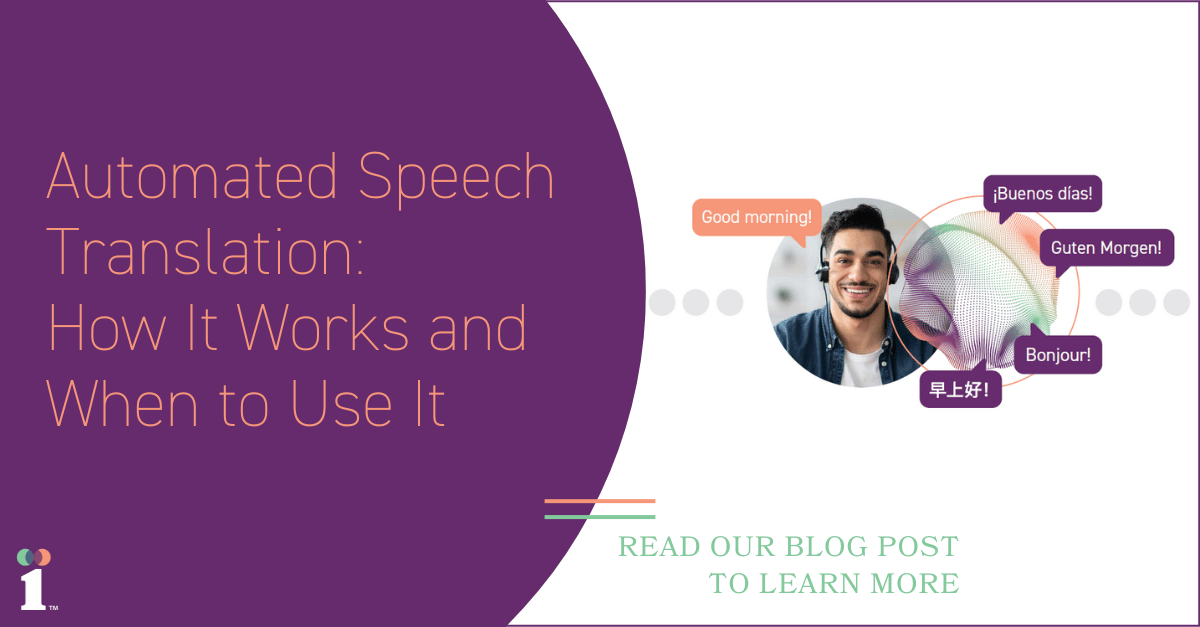 How does automated speech translation fit into the overall ecosystem of language solutions? 

👉 Our blog post explains how we approach this question and advise clients when using the AI-powered solution makes sense. 

hubs.ly/Q028_Jph0