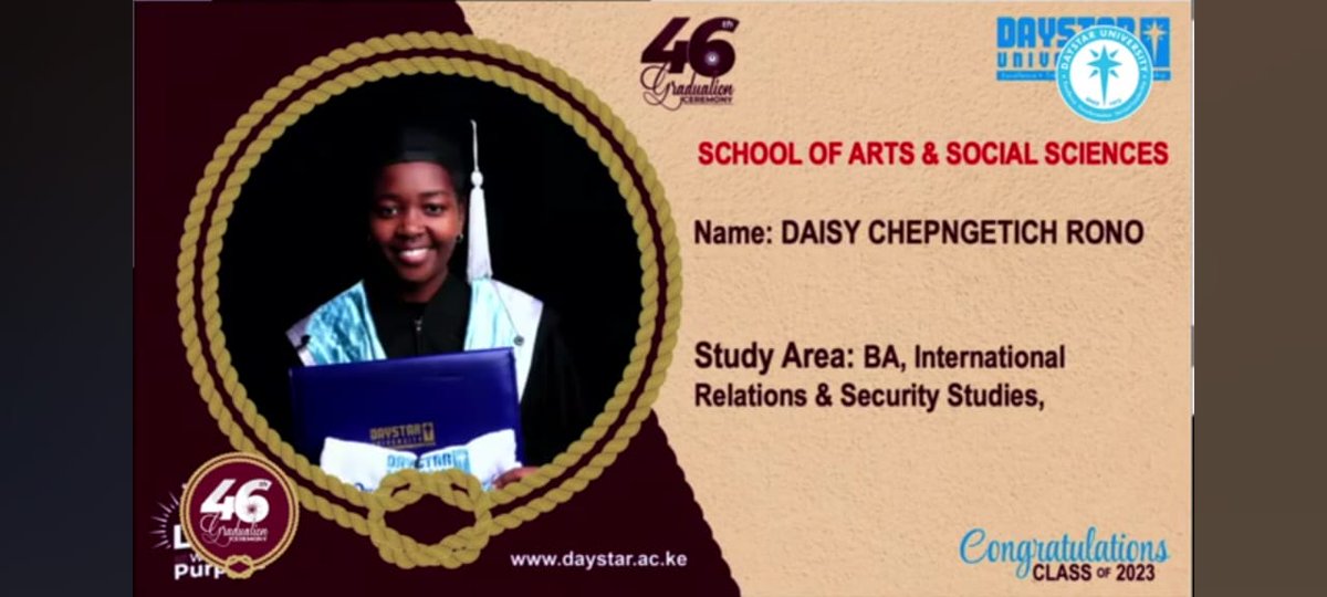 GRATITUDE POST📍
12th August 2019- 10th November 2023.
The past 4 years have been a labour of God, community and me✨

BA, International Relations &amp; Security Studies/ Minor in Marketing 📌