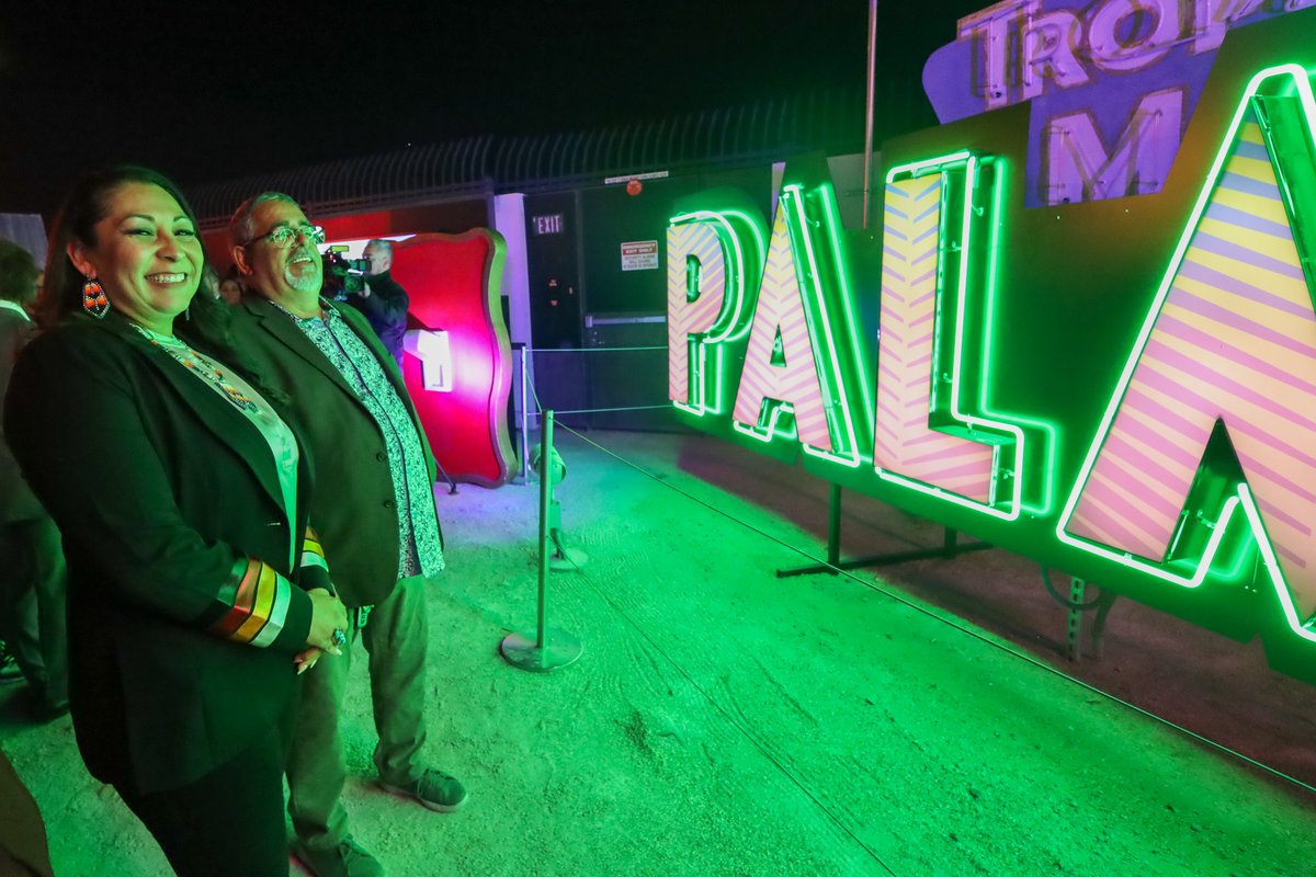 The @Palms opened #OTD on Flamingo Rd in 2001. Its original signage was designed by Federal Heath Signs & influenced by industry veteran Brian “Buzz” Leming. After renovations in 2013, the Museum proudly acquired, the now proudly, illuminated billboard sign in our Neon Boneyard.