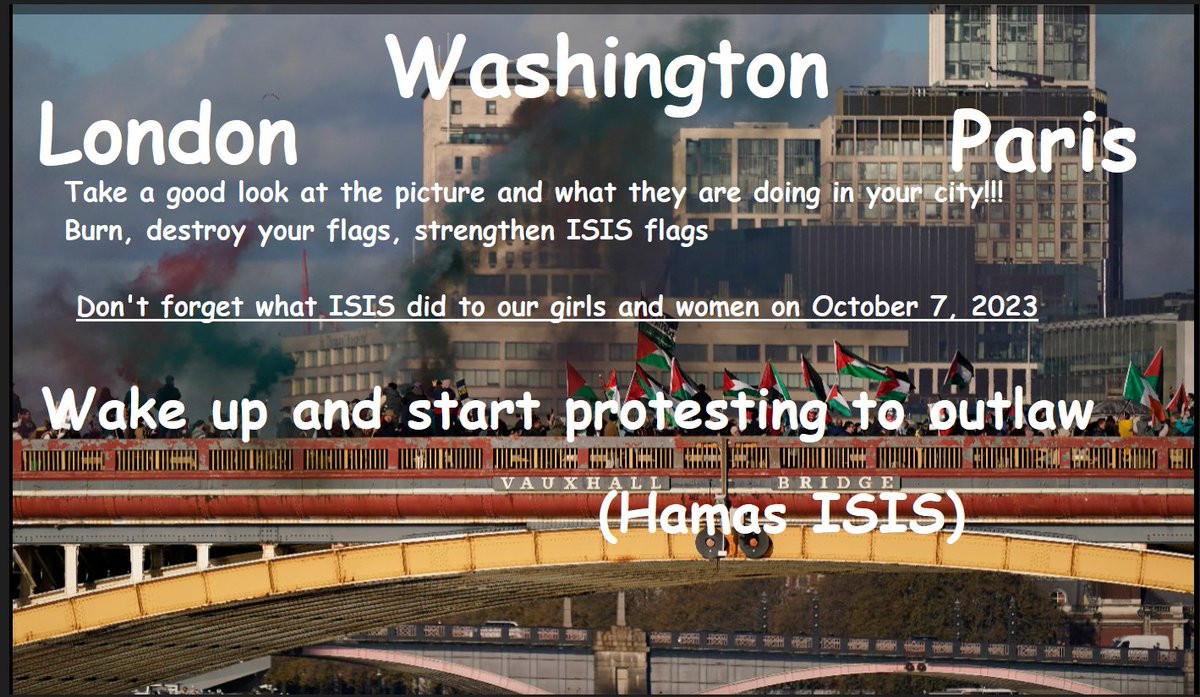 Abboud777's tweet image. #BBC, #London this for you #especially
Are you safe in your #homes?
Wake up and start #protesting to #outlaw (Hamas ISIS)