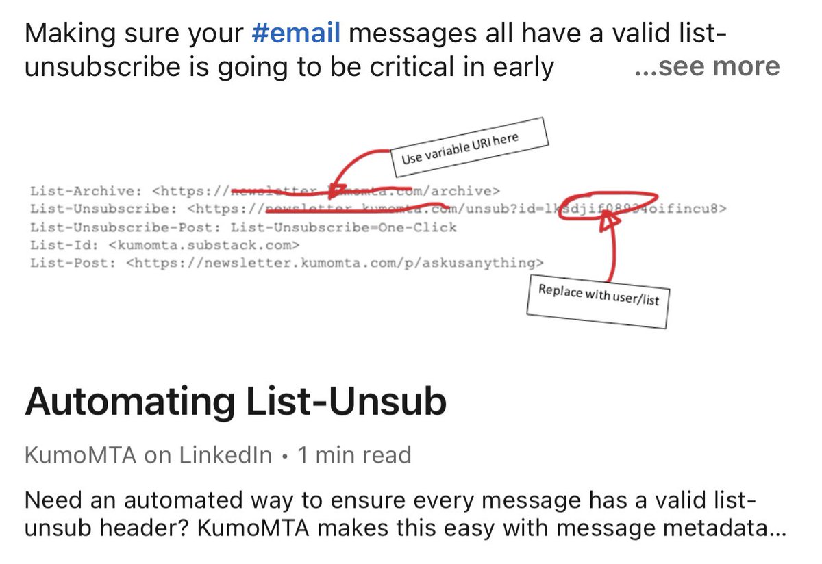 Can your #email MTA add list-unsub headers on/the-fly at scale?  

linkedin.com/posts/kumomta_…