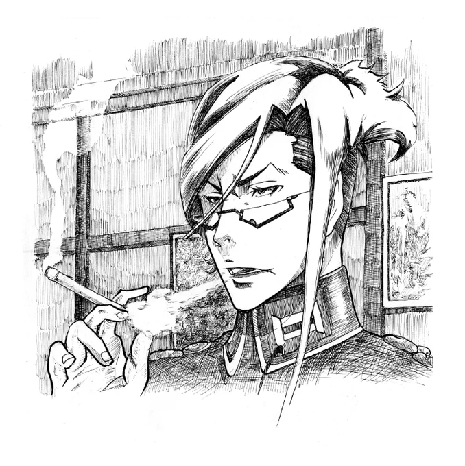 幼女戦記の二期が観たくてたまらない。数年前に学生時代以来、再び漫画絵を描こうと思い立って、自分の古い絵柄を捨て去ろうと思って一年半ほど好きなアニメの一場面を背景も含めてペン画で精密模写していたのだけれど、最初に模写を始めたのがその頃放送されていて思いきり好きになった幼女戦記でした 