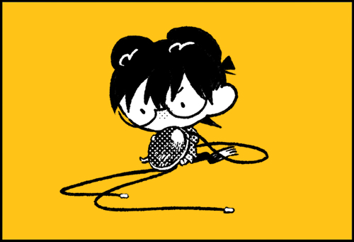 solo simple background border yellow background chibi monochrome cable  illustration images