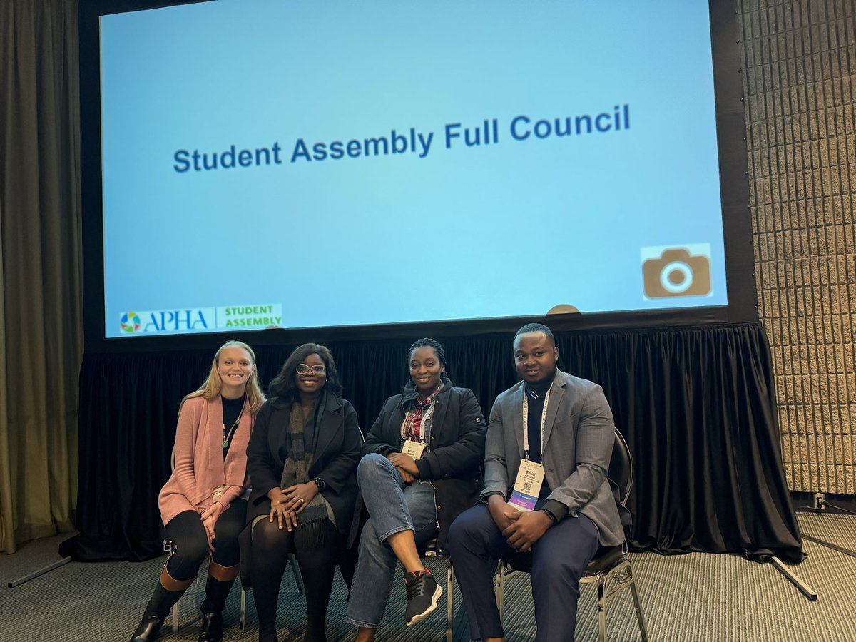 laurencjoyce's tweet photo. It was an incredible honor to serve as the @APHAStudents Chair over the past year. Getting to represent student voices for @PublicHealth and meet incredible public health professionals from all over the world was an experience I’ll never forget! #APHA2023 ❤️ https://t.co/kZ4rAxGN9t