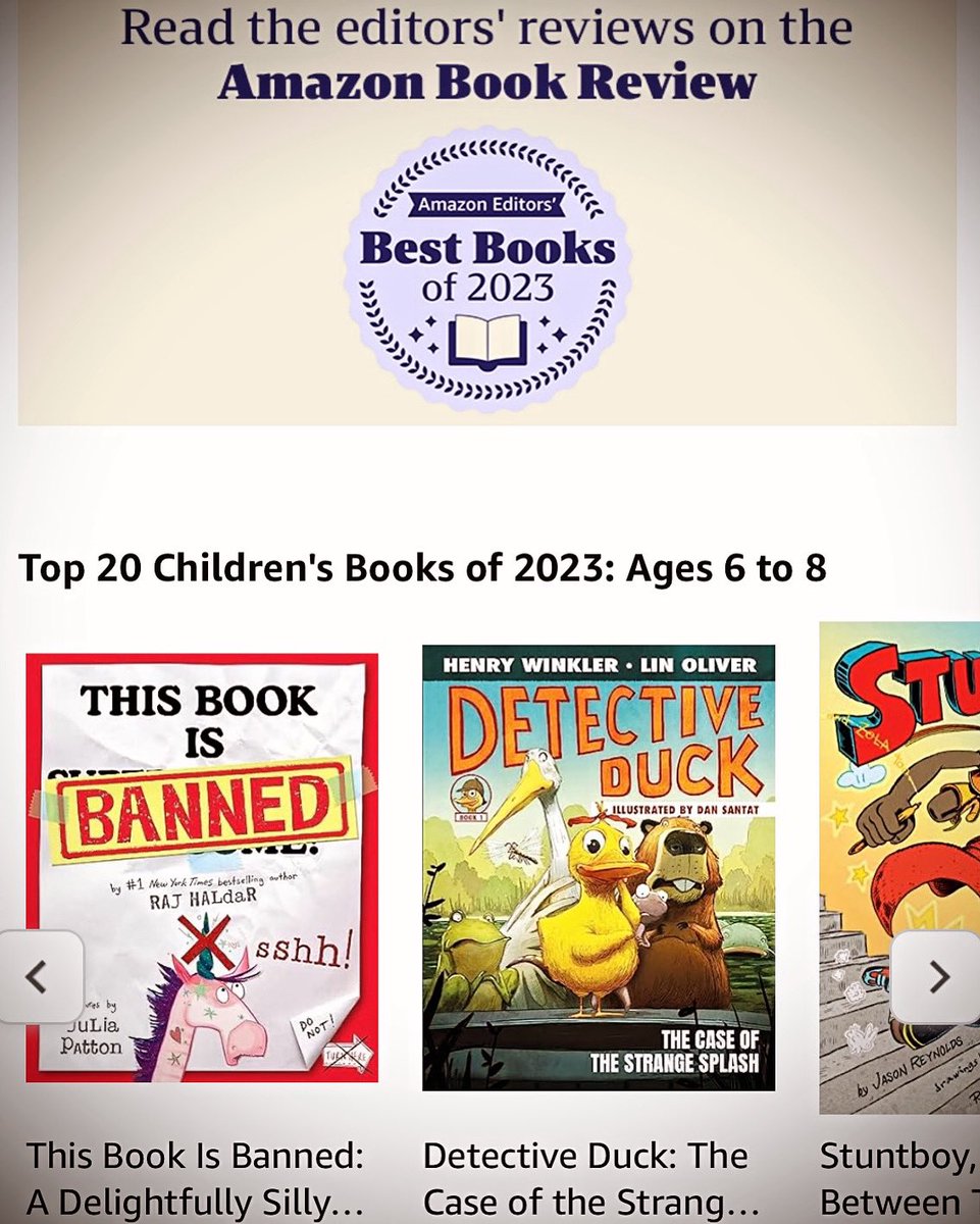 ‘This Book is Banned’ was just named one of Amazon’s Best Children’s Books of 2023! 🎉 #TBIB #BannedBooksWeek #ThisBookIsBanned #RajHaldar #Lushlife #FreedomToRead #BannedBooks #BookLoversUnite #CelebrateReading #BooksAreFreedom #LibrarianLove #ChildrensBooks