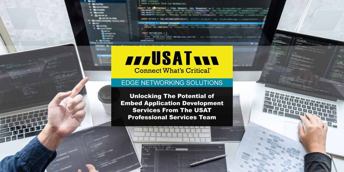 USATCORP's tweet image. Discover how the @USATCORP Professional Services team excels in crafting tailored solutions, seamlessly integrating and deploying #embeddedapplications at the #networkedge. Explore the future of application development with precision and expertise >> usatcorp.com/devices-embedd…