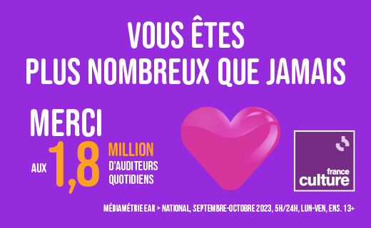 Audiences Médiamétrie National EAR, septembre - octobre 2023 "Vos êtes plus nombreux que jamais ! Merci aux 1,8 million d'auditeurs quotidiens"