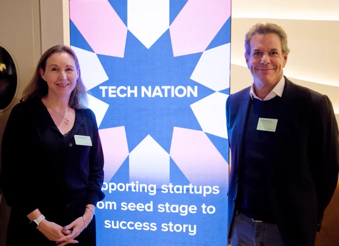 Carolyn Dawson & Brent Hoberman at the Friends of Tech Nation event