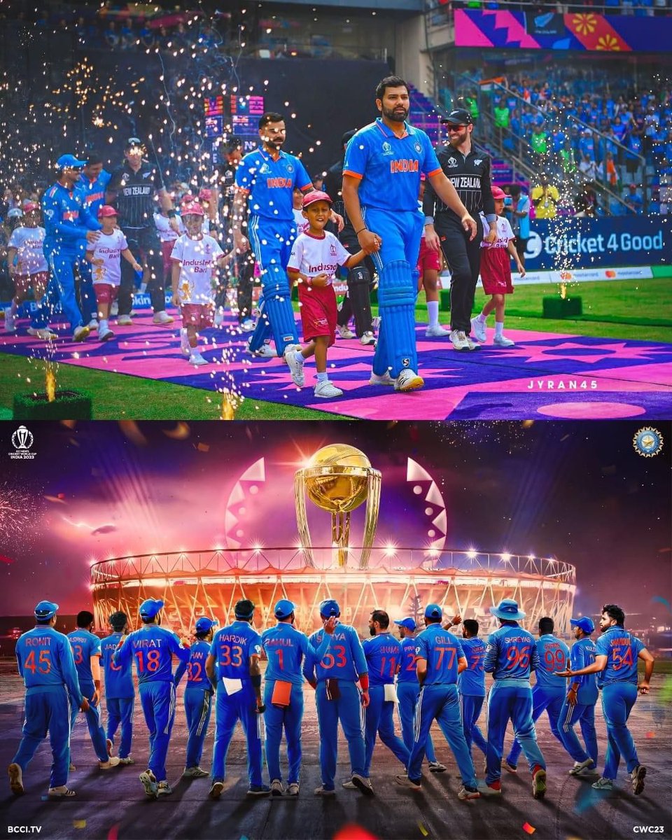 ashu_dhall's tweet photo. Congratulations team India🇮🇳❤️ 𝗢𝗻𝗲 𝘀𝘁𝗲𝗽 𝗰𝗹𝗼𝘀𝗲𝗿! 🏆

#TeamIndia 🇮🇳 march into the FINAL of #CWC23 🥳

#MenInBlue | #INDvNZ https://t.co/8dFKpvxmYb