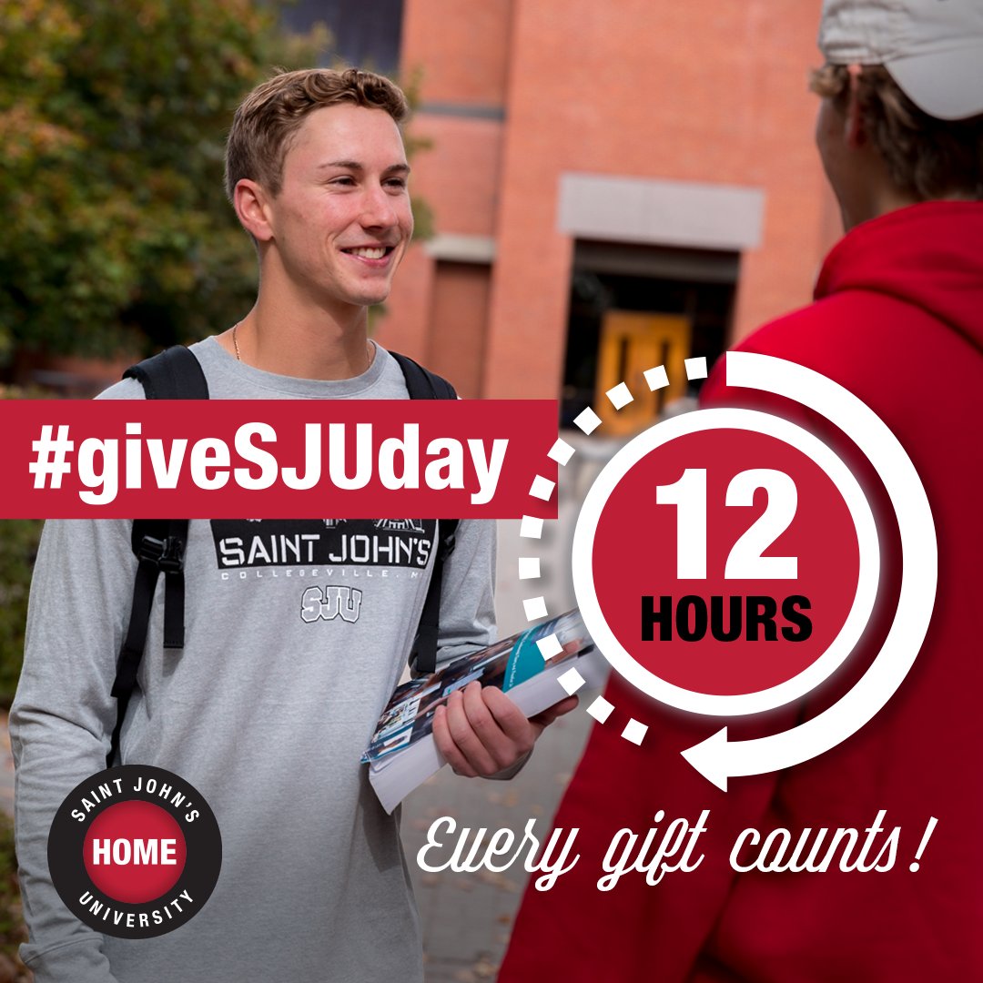 We're off to an incredible #giveSJUday but we can't stop now! There is still time to make your gift by clicking here bit.ly/3ugVpkU.  If you've already made a gift, thank you! You are already transforming lives. #gojohnnies