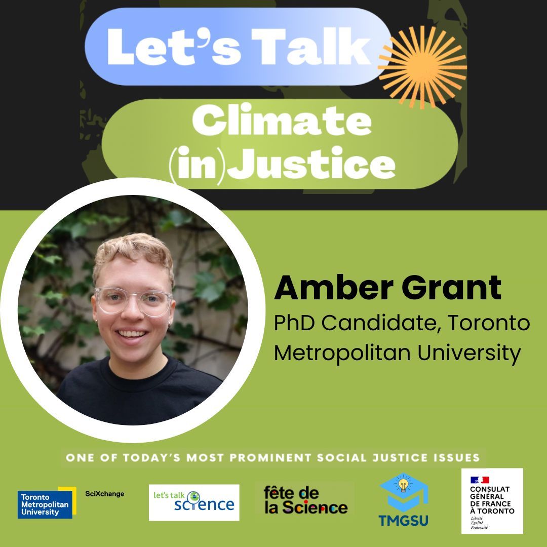 SciXchangeTMU (@scixchangetmu) on Twitter photo We are delighted to introduce Amber Grant as one of our speakers for this year's Let’s Talk Climate (in)Justice! event. Join us on November 17th from 10:00AM - 2:00PM to hear Amber’s insights and experiences. <a href="/LetsTalkScience/">Let's Talk Science</a> #FDS2023
Register now: buff.ly/46lFnEB We are delighted to introduce Amber Grant as one of our speakers for this year's Let’s Talk Climate (in)Justice! event. Join us on November 17th from 10:00AM - 2:00PM to hear Amber’s insights and experiences. <a href="/LetsTalkScience/">Let's Talk Science</a> #FDS2023
Register now: buff.ly/46lFnEB