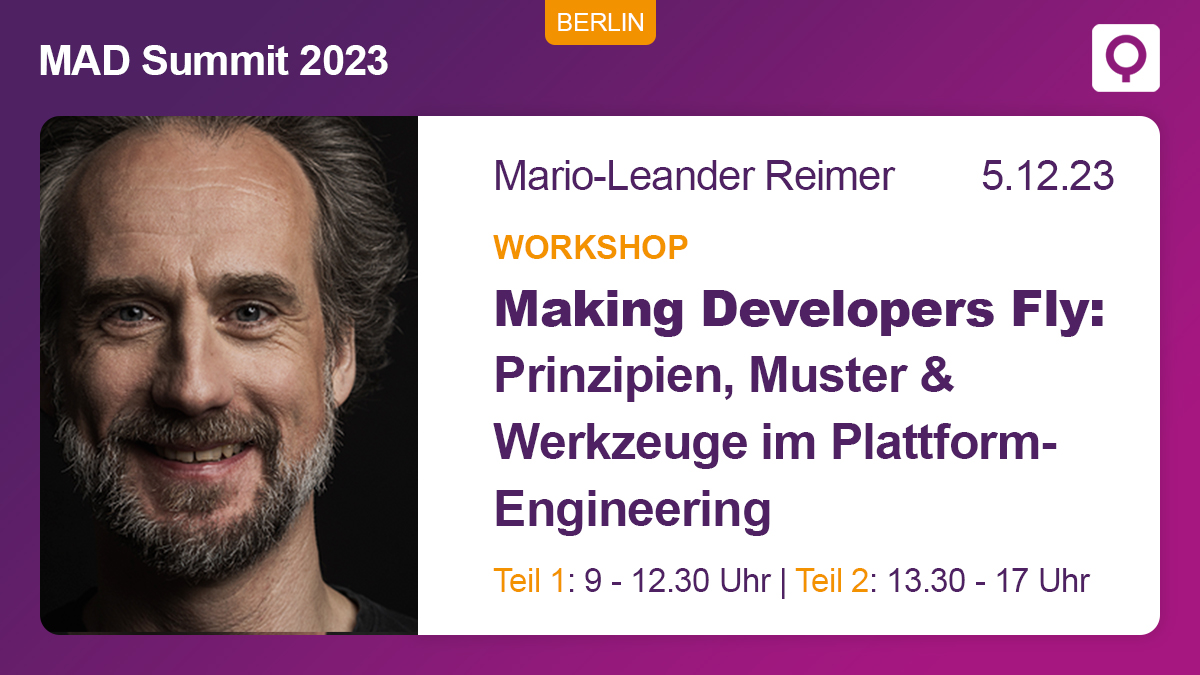 QAware GmbH (@qaware) on Twitter photo Wie kann man Entwickler dabei unterstützen zu fliegen, ohne abzustürzen? Die Antwort heißt #PlattformEngineering!
In <a href="/LeanderReimer/">M.-Leander Reimer</a>'s Workshop beim <a href="/mad_summit/">MAD Summit</a> bauen wir Step by Step eine maßgeschneiderte #Kubernetes-basierte Plattform per #GitOps auf. 👉 bit.ly/45WlseT Wie kann man Entwickler dabei unterstützen zu fliegen, ohne abzustürzen? Die Antwort heißt #PlattformEngineering!
In <a href="/LeanderReimer/">M.-Leander Reimer</a>'s Workshop beim <a href="/mad_summit/">MAD Summit</a> bauen wir Step by Step eine maßgeschneiderte #Kubernetes-basierte Plattform per #GitOps auf. 👉 bit.ly/45WlseT