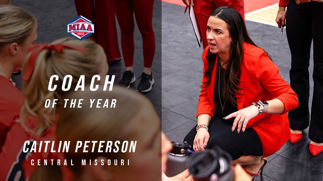Congratulations to @UCM_volleyball Head Coach Caitlin Peterson on being named the 2023 𝙈𝙄𝘼𝘼 𝘾𝙊𝘼𝘾𝙃 𝙊𝙁 𝙏𝙃𝙀 𝙔𝙀𝘼𝙍🏅👏 📰 bit.ly/3sGt9Yj #BringYourAGame