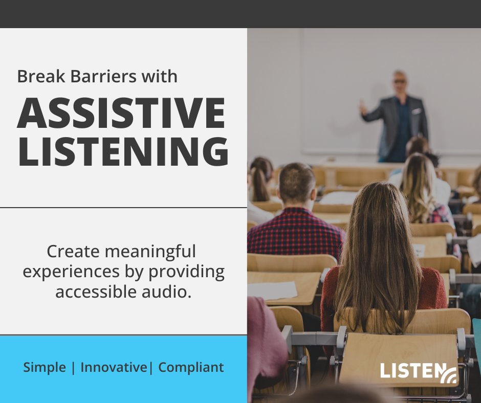 GeerTech (@geertech) on Twitter photo Transform your venue with <a href="/ListenTech/">Listen Technologies</a> assistive listening solutions! #AssistiveListening systems transmit audio directly to the listener, ensuring a distraction-free experience. Reach out on our website for more info! ow.ly/EO8F50Q687b
#AssistiveTechnology #GeerTech Transform your venue with <a href="/ListenTech/">Listen Technologies</a> assistive listening solutions! #AssistiveListening systems transmit audio directly to the listener, ensuring a distraction-free experience. Reach out on our website for more info! ow.ly/EO8F50Q687b
#AssistiveTechnology #GeerTech