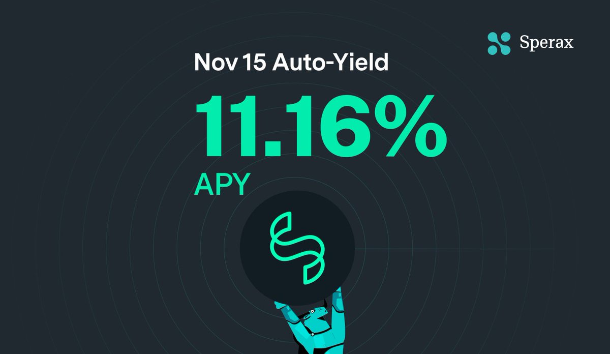 SperaxUSD's tweet image. Earn 11.16% Auto-Yield #RealYield APY on stablecoins, 𝗷𝘂𝘀𝘁 𝗯𝘆 𝗵𝗼𝗹𝗱𝗶𝗻𝗴.  

Only on @arbitrum 

Mint $USDs ▶️ app.sperax.io
Farm with USDs▶️ demeter.sperax.io