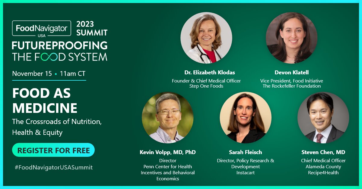 FoodNavigator-USA (@foodnavigatorus) on Twitter photo Missed today's digital summit on the Crossroads of Nutrition, Health & Equity?
Catch up on-demand: bit.ly/FoodNavigatorU…
#FoodNavigatorUSASummit Missed today's digital summit on the Crossroads of Nutrition, Health & Equity?
Catch up on-demand: bit.ly/FoodNavigatorU…
#FoodNavigatorUSASummit