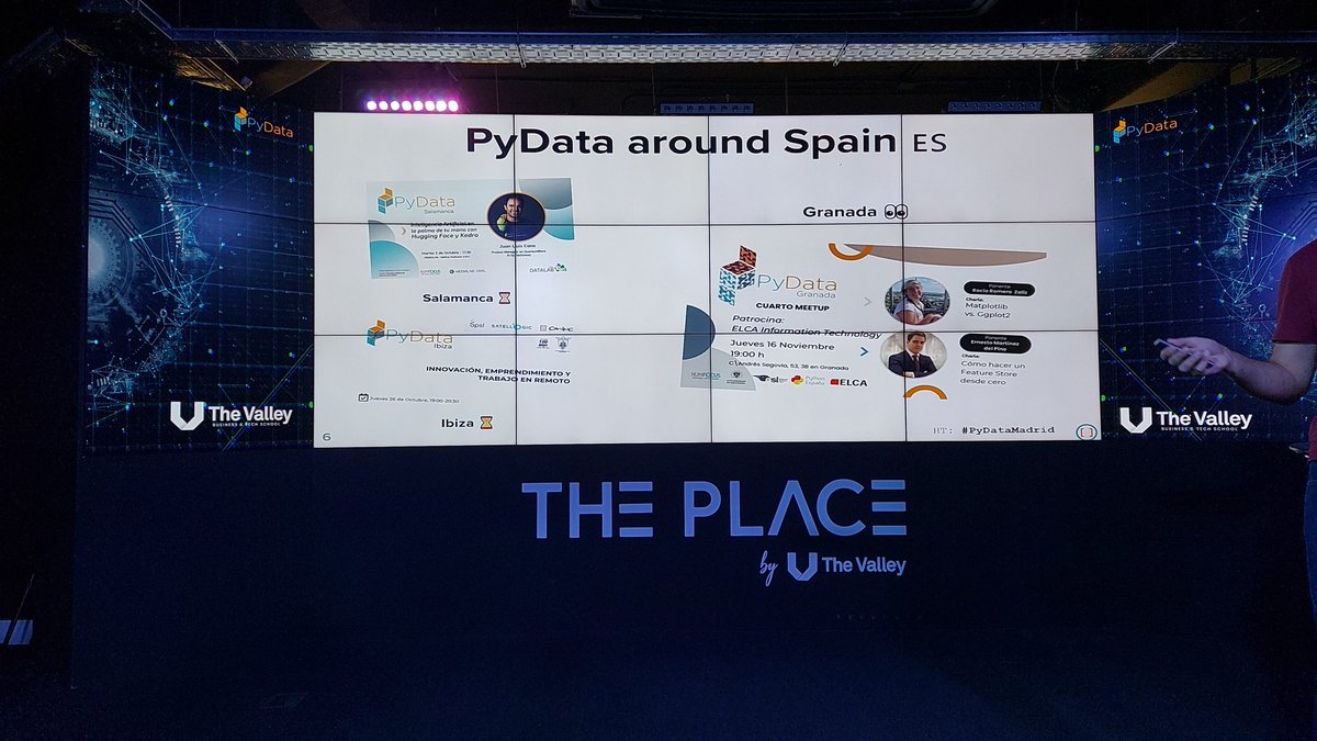 aabella's tweet image. At #pydata spain conference