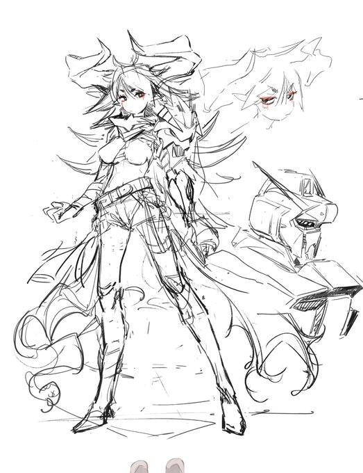 あと落描きしてるとなんちゃってガンダム描きがちという画像 