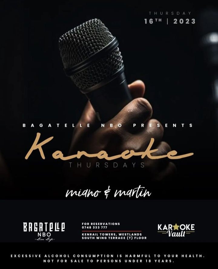 Gather your crowd for a song and drink at the Karaoke capital. Plenty more shenanigans by  <a href="/mianomuchiri/">Miano Muchiri</a> &amp; <a href="/palloti76/">Martin Kariuki</a> 😃 😀