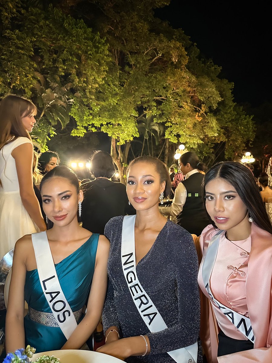 mitchel_ihezue's tweet image. It was such an honor to be hosted to a dinner by the President of El Salvador alongside other delegates last night.

#UgochiTakesTheUniverse2023 #MissUniverse #72ndMissUniverse
