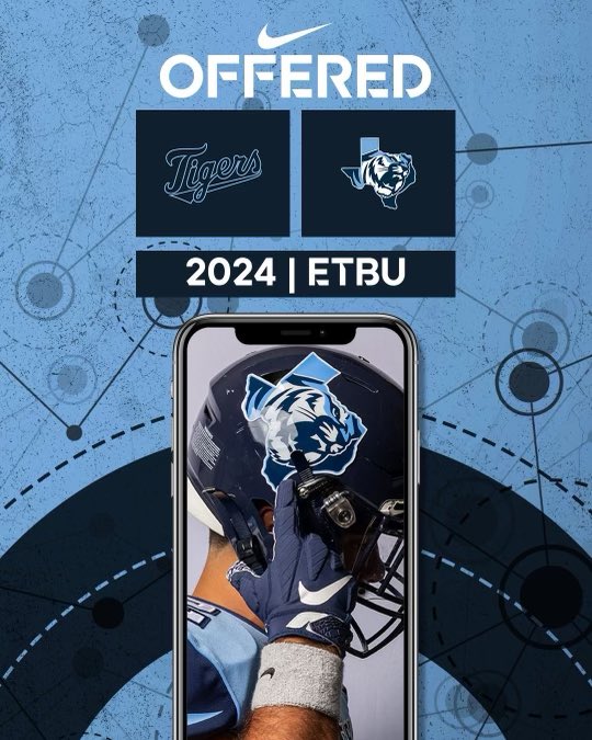#AGTG I am extremely blessed to receive my first offer from <a href="/ETBU_Football/">ETBU Football</a>
