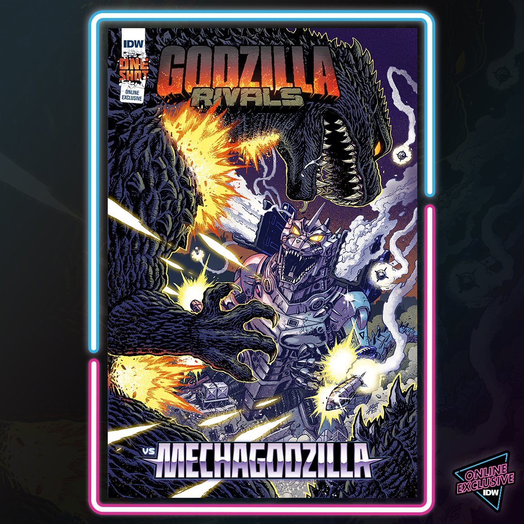 Gozilla vs. Mechagodzilla! Mecha-nificent.
Art by Matt Frank.

ow.ly/Uso350Q81gW

#onlineexclusive #godzilla