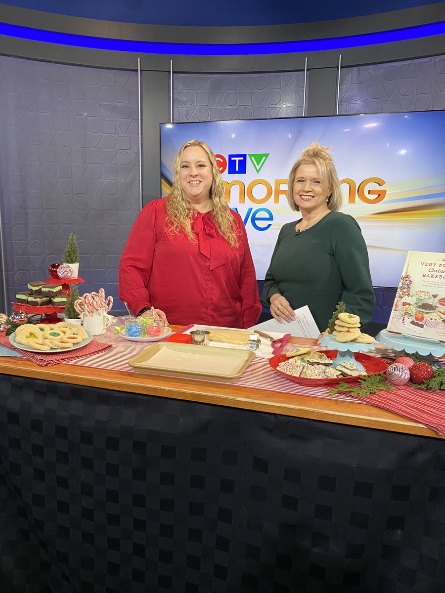 Food styled festive treats from A Very Prairie Christmas Bakebook by <a href="/KitchenMagpie/">Karlynn Johnston</a> at @CTVMorningYYC