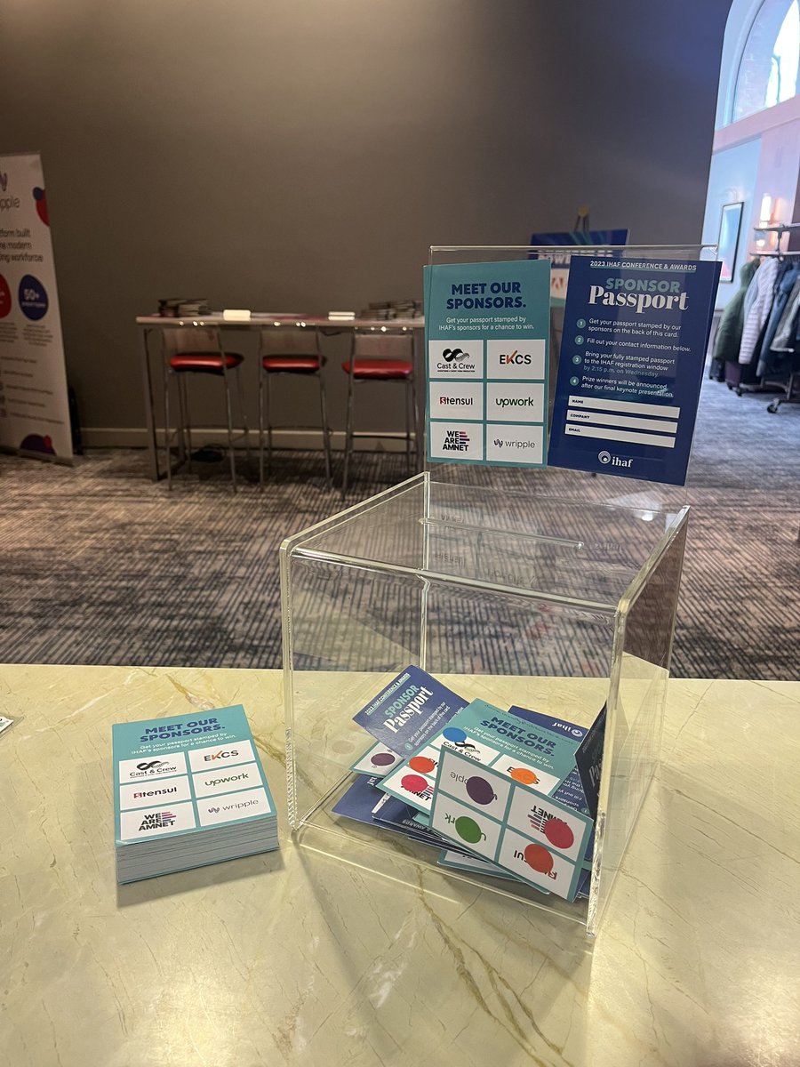 Get your passport stamped by our sponsors and surrender it at our registration table by 3pm to be entered to win new Airpods Max! #IHAFConference #inhouseagency. <a href="/CastAndCrewNews/">Cast & Crew</a>, <a href="/ekcsco/">EKCS</a>, <a href="/Stensul/">Stensul</a>, <a href="/Upwork/">Upwork</a>, <a href="/weareamnet/">weareamnet</a>, <a href="/Wripple/">Wripple temp</a>