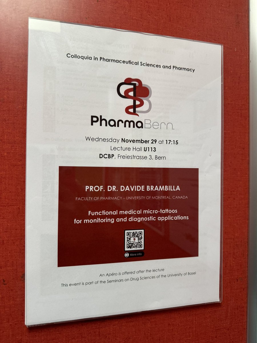 Luciani Lab (@luciani_lab) on Twitter photo Two weeks to go and the one and only <a href="/DBrambilla_Lab/">Davide Brambilla</a> from <a href="/pharm_umontreal/">Faculté de pharmacie</a> will be at <a href="/DCBPunibern/">DCBPunibern</a> <a href="/unibern/">Universität Bern</a> for the next <a href="/PharmaBern/">PharmaBern</a> Colloquium, this time in collaboration with the Seminars on Drug Sciences <a href="/UniBasel_en/">University of Basel</a>! Save the date! Two weeks to go and the one and only <a href="/DBrambilla_Lab/">Davide Brambilla</a> from <a href="/pharm_umontreal/">Faculté de pharmacie</a> will be at <a href="/DCBPunibern/">DCBPunibern</a> <a href="/unibern/">Universität Bern</a> for the next <a href="/PharmaBern/">PharmaBern</a> Colloquium, this time in collaboration with the Seminars on Drug Sciences <a href="/UniBasel_en/">University of Basel</a>! Save the date!
