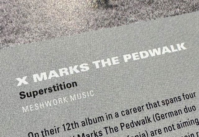 Find a review of our new album "Superstition" in current issue of <a href="/ElectronicMagUK/">Electronic Sound</a>. 
"... the pair have got the knack for writing a memorable tune down to fine art." Thanks a lot!