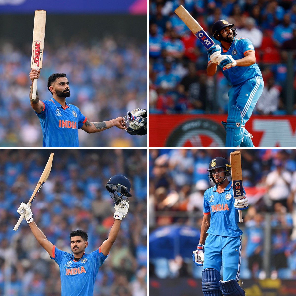 iamSSS01's tweet photo. That start by @ImRo45 🔥 &amp; Shubhman 👏
@ShreyasIyer15  💯 in the middle 🙌.
50th ODI Century for @imVkohli 👑.
And a 7-fer for  @MdShami11.
🇮🇳 Into the Finals!
#CWC2023 #ViratKohli𓃵 #INDVSNZ #shamifinal #RohitSharma https://t.co/eesc8YP7YE